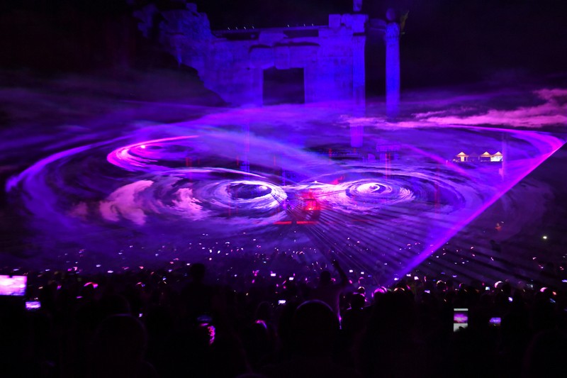 Jean Michel Jarre at Baalbeck Festival